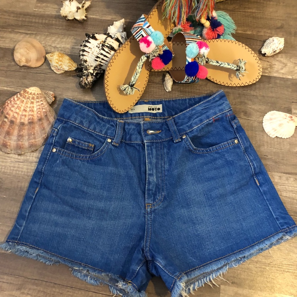 Topshop Fray Hem Shorts